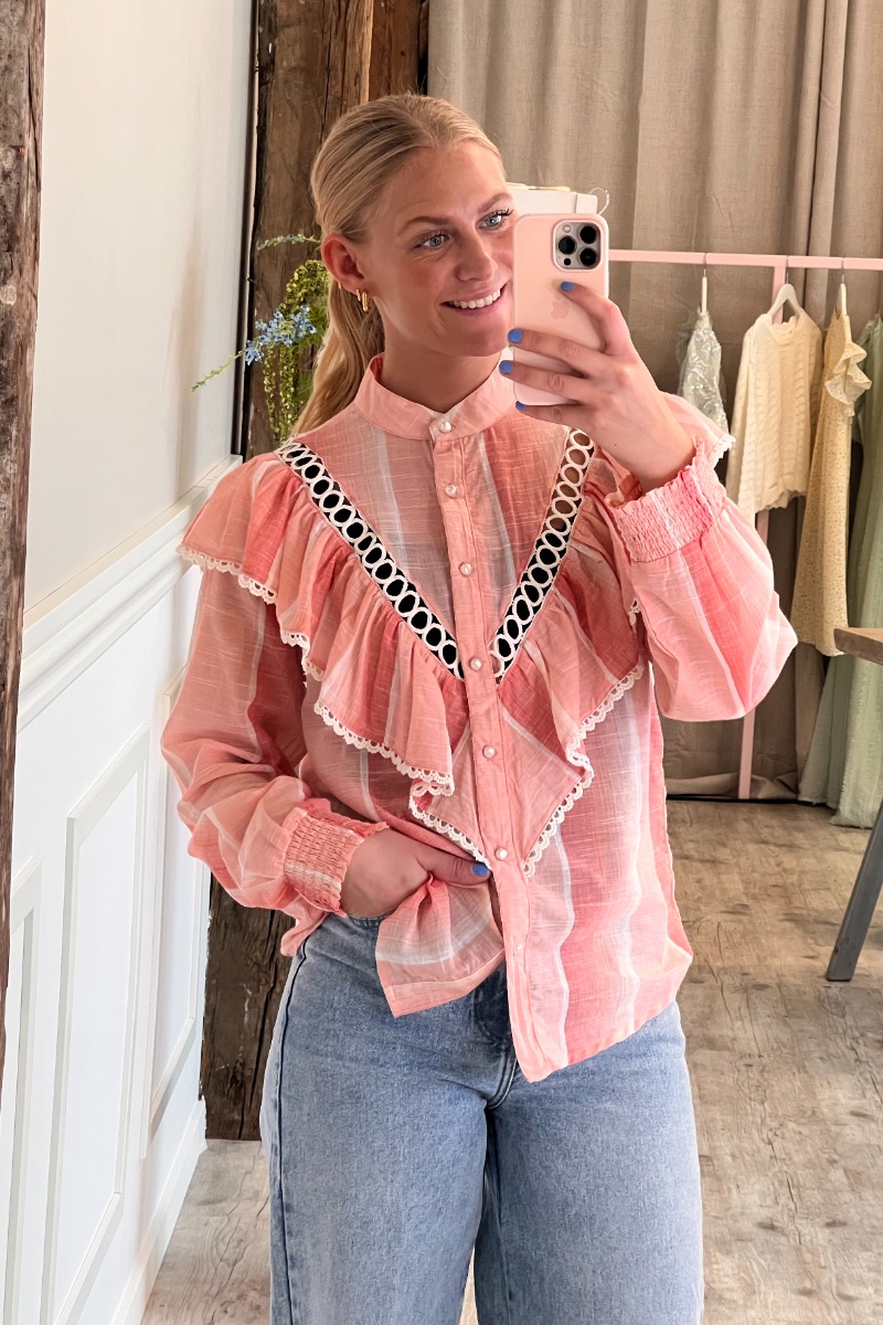 Skjorte   Jill   Pastel Pink fra Continue