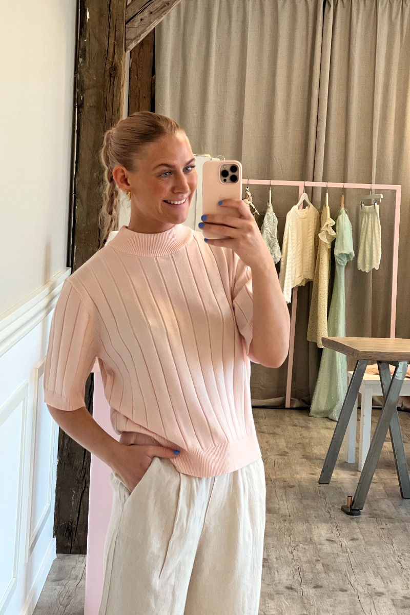 Bluse   Women Anemonebbglady Knit   Light Peach fra Bruuns Bazaar