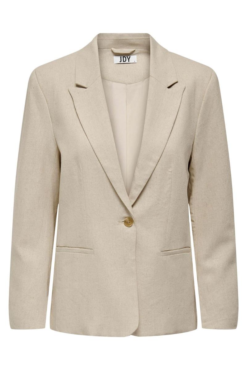 Blazer   Maya L S Linen Blazer   Oatmeal fra Jdy