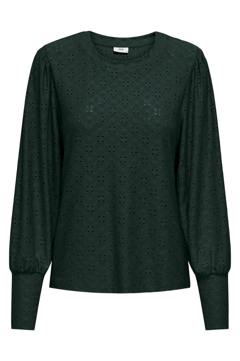 Bluse       Cathinka L S Bellsleeve Top   Scarab fra Jdy