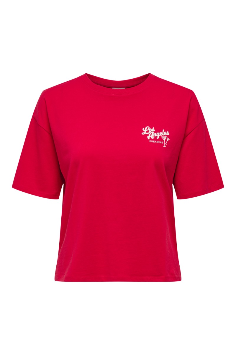 T Shirt   Cally S S Print Top   Ski Patrol Los Angeles fra Jdy
