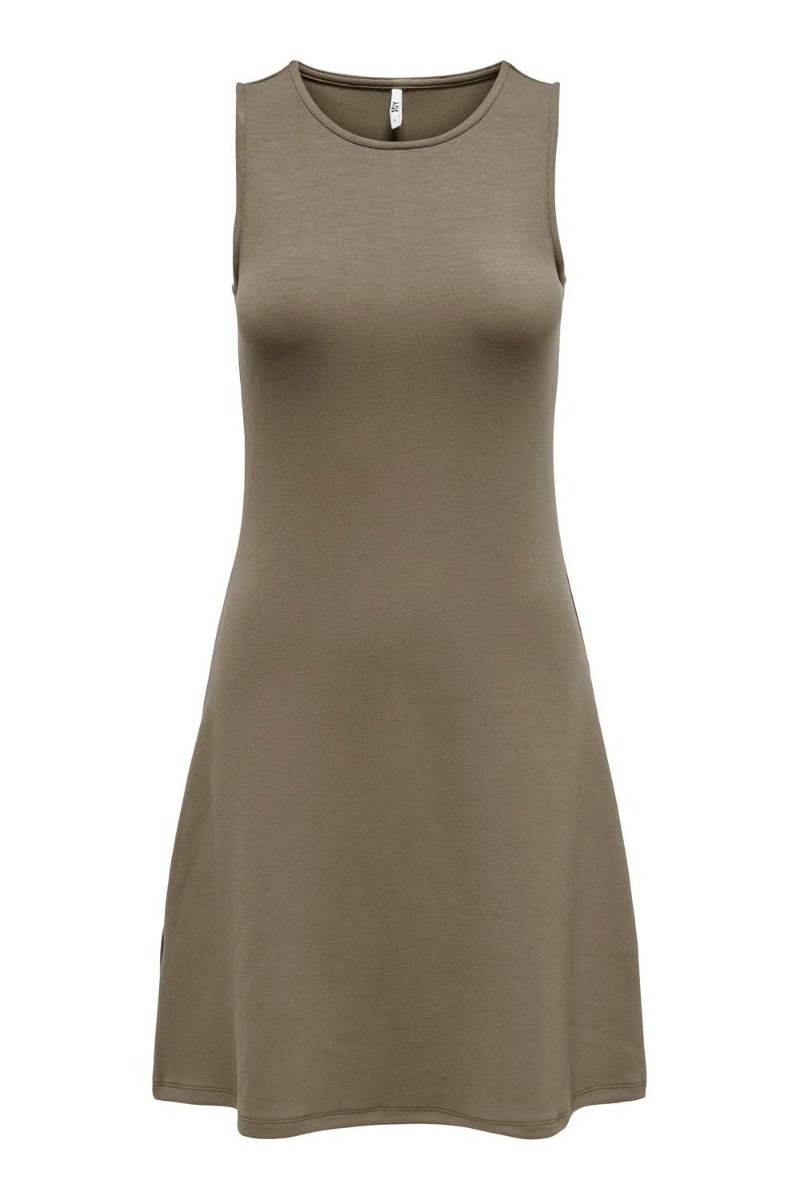 Kjole     Alanis S L Mini Dress Jrs Exp   Walnut fra Jdy