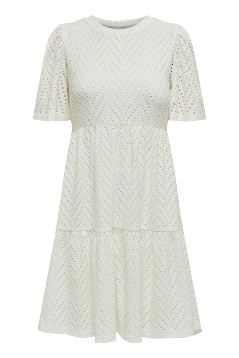 Kjole     Carla Cathinka S S Dress   Cloud Dancer fra Jdy