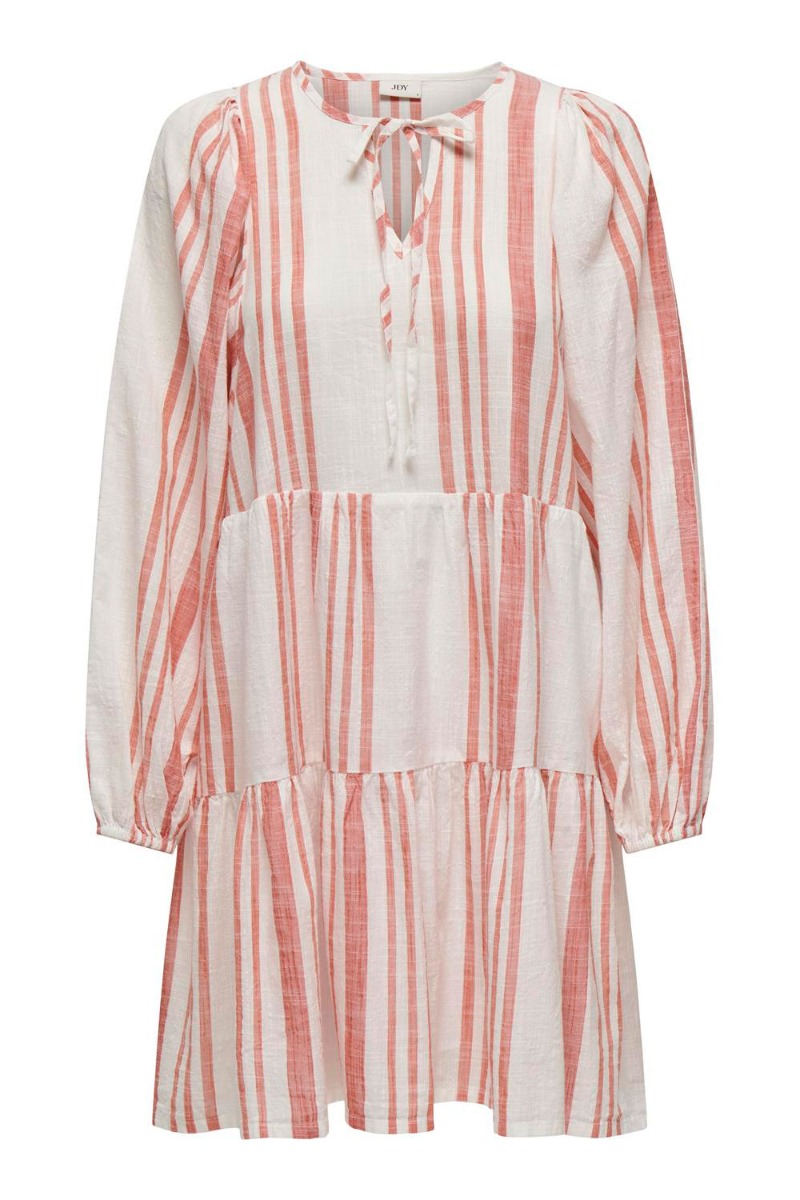 Kjole     Dorthea L S Dress W  Eggnog Shell Pink fra Jdy