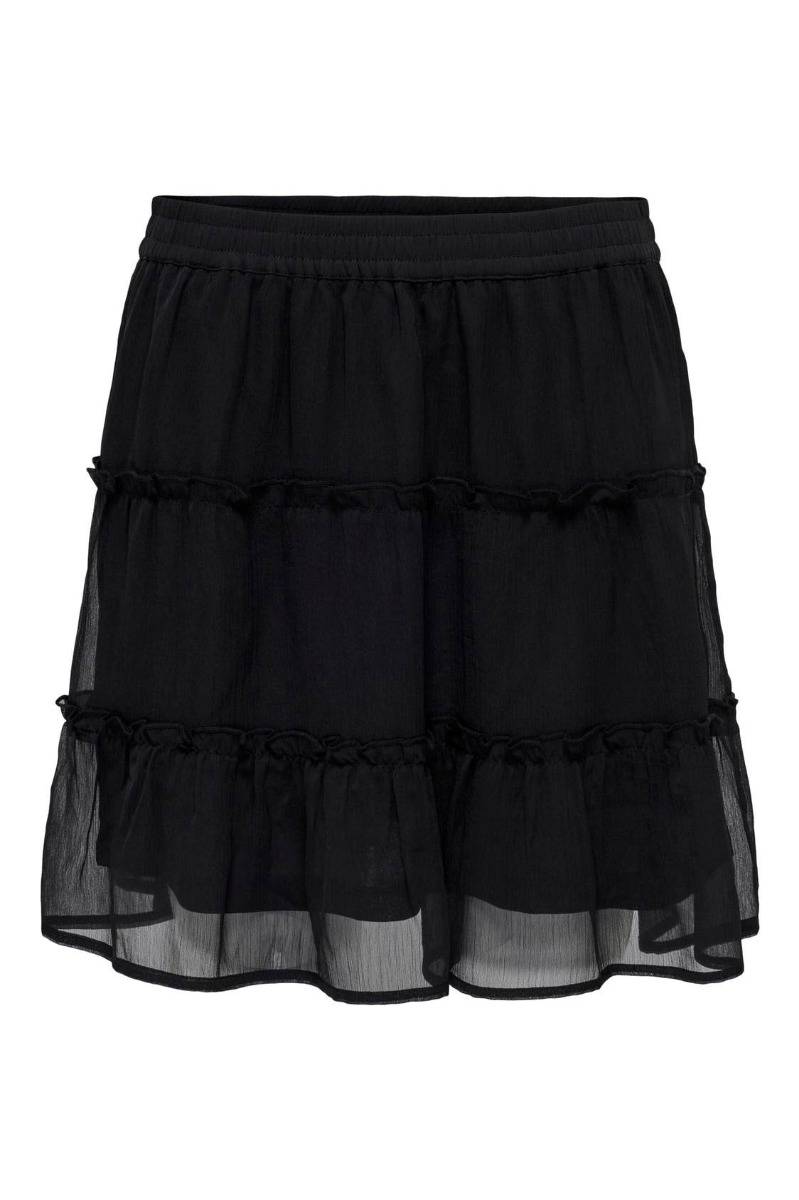 Nederdel     Melly Skirt Wvn   Black fra Jdy