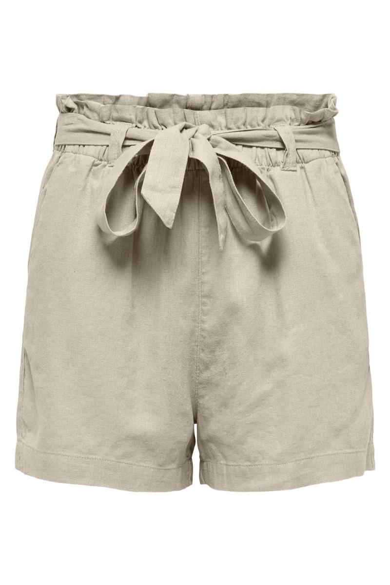 Shorts     Say Mw Linen Shorts Wnm   Oatmeal fra Jdy