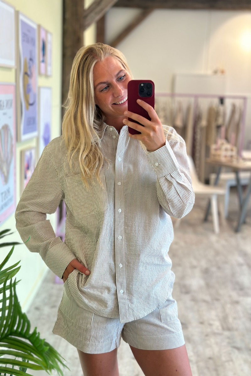 Skjorte     Linna L S Shirt   Toasted Coconut fra Jdy