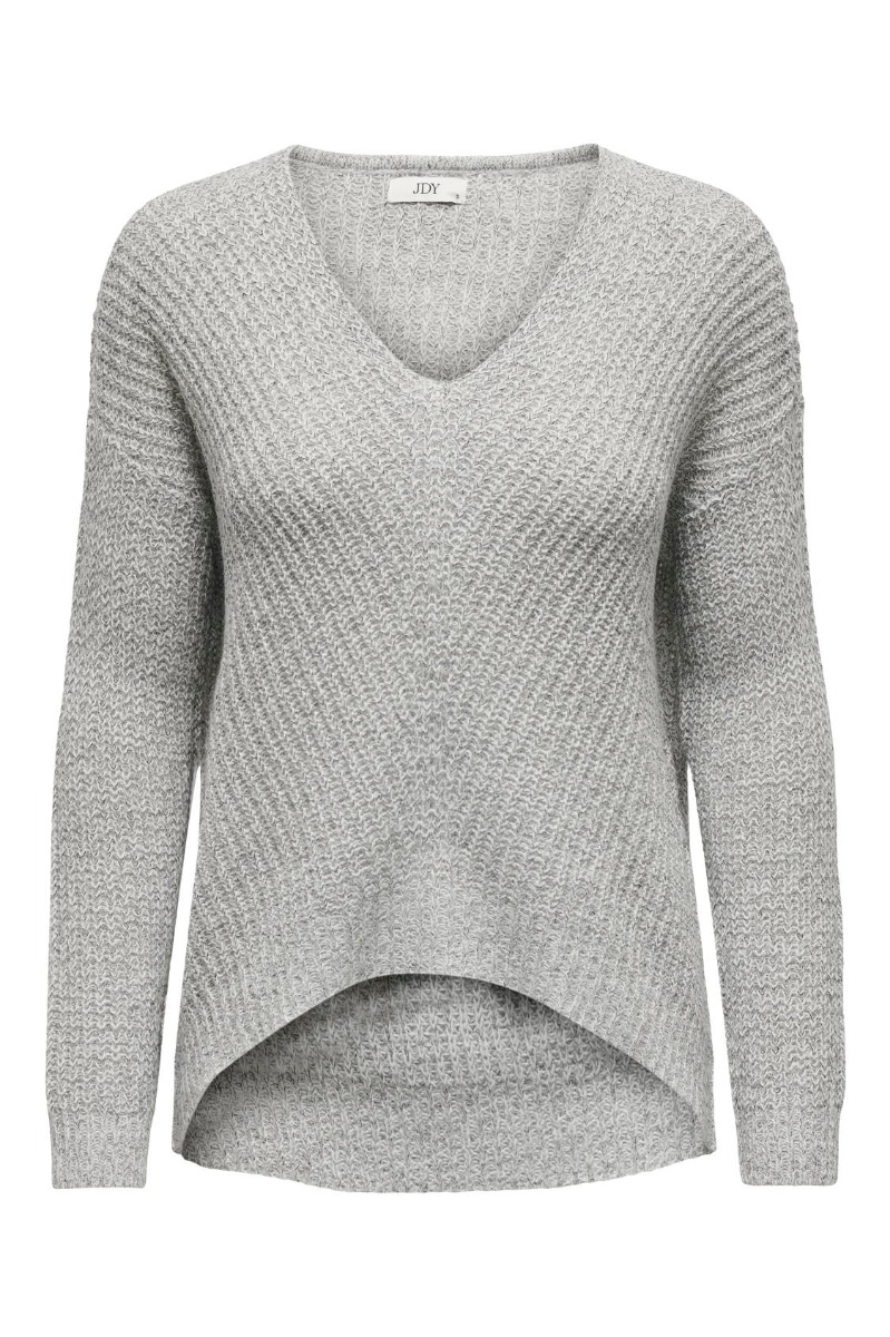 Strik     New Megan L S Pullover   Cloud Dancer fra Jdy