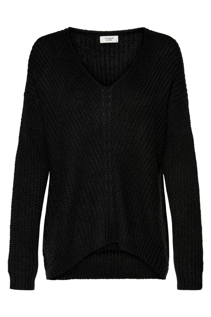 Strik     New Megan L S Pullover Knt   Black fra Jdy