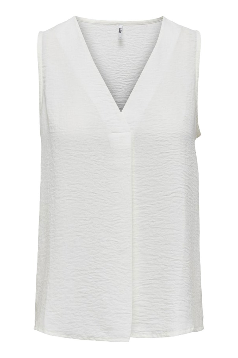 Top     Divya S L Top Wvn Dia   Cloud Dancer fra Jdy