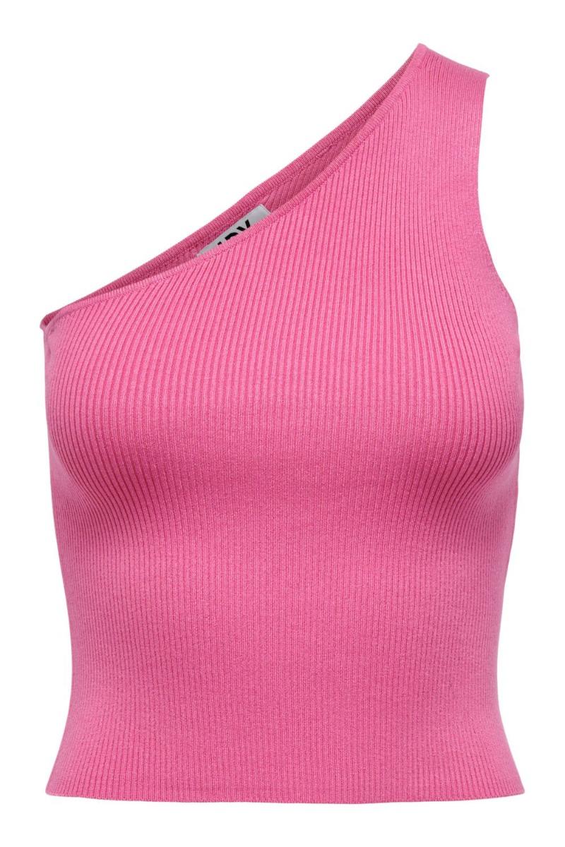 Top     Nanna Sun One Shoulder Top   Pink Power fra Jdy