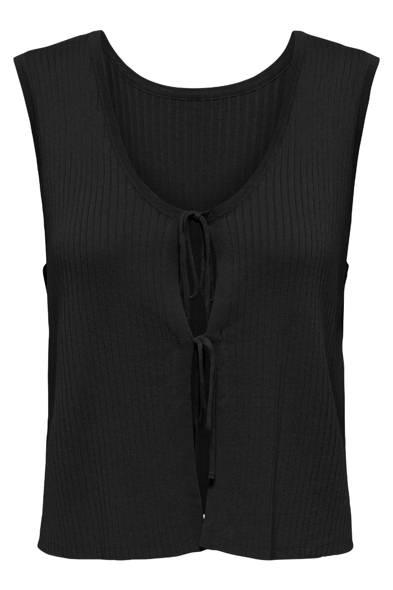 Top   Alexandra S L Reversible Tie Top   Black fra Jdy