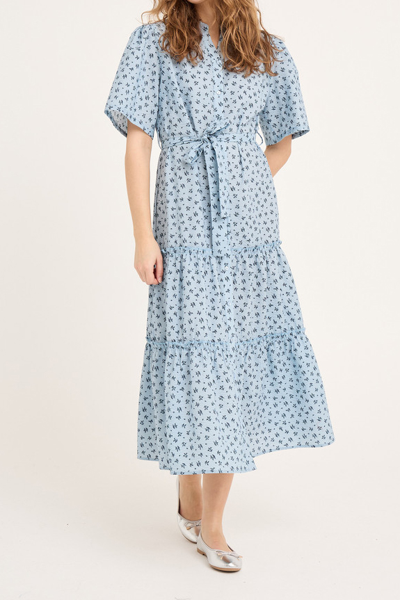 A View Kjole Kate New Long Dress Blue Navy (levering Midt Maj) fra A-view