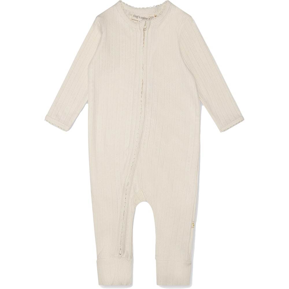 Allie Onesie   Antique White   50cm   0m fra That's Mine