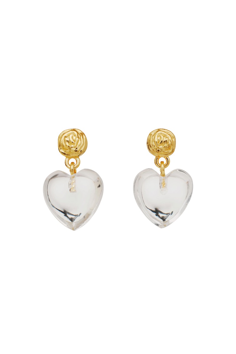 øreringe   Lemona Petite Earrings   Guld fra Maanesten