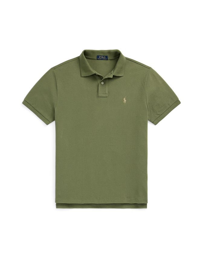 Slim Fit Mesh Polo Shirt fra Ralph Lauren