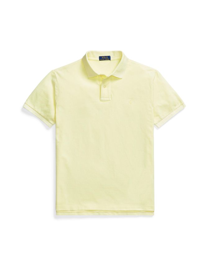 Custom Slim Fit Big Pony Mesh Polo Shirt fra Ralph Lauren