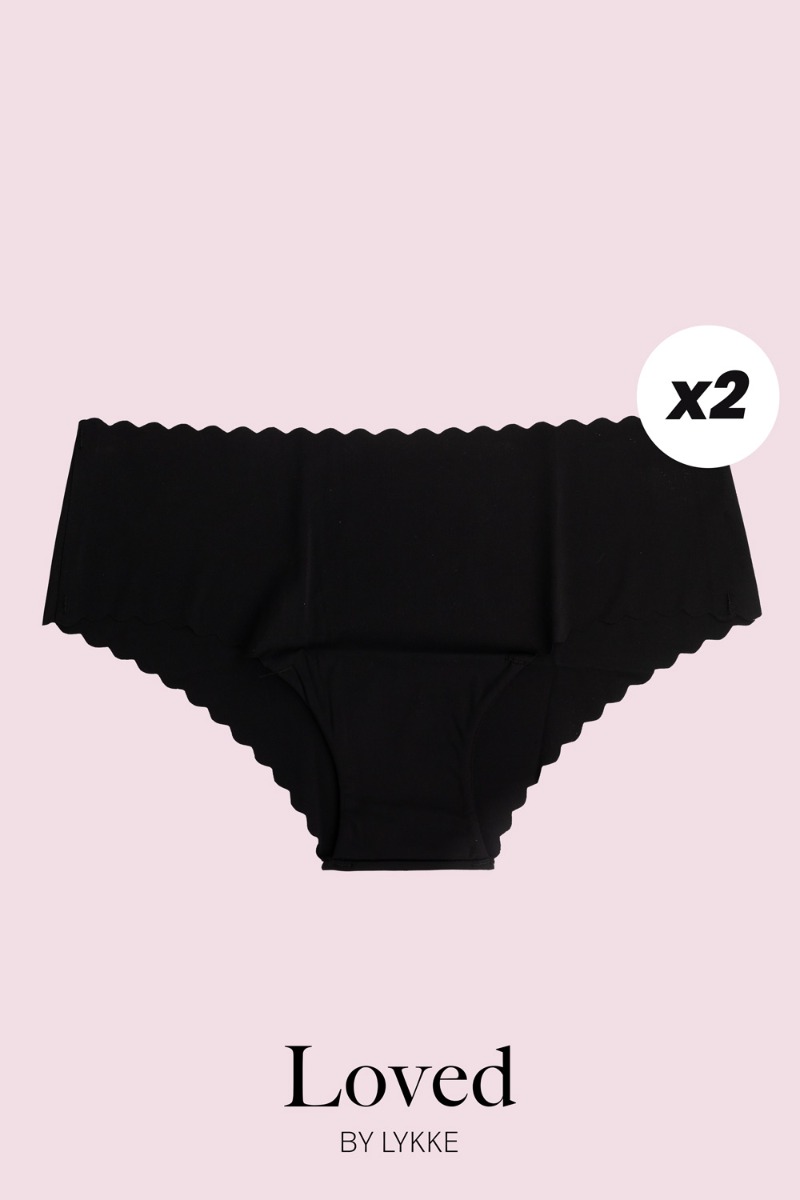 Undertøj   Loved Panties 2 Pack   Black fra Loved By Lykke