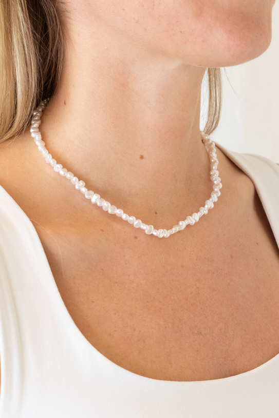 Halskæde   Ines Pearl Necklace   Pearl fra Lucky Lemon