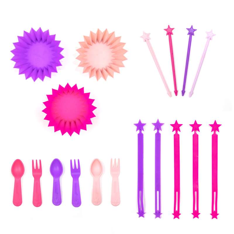 Bento Madpakketilbehør I Sæt   Pink Power fra Lunch Punch