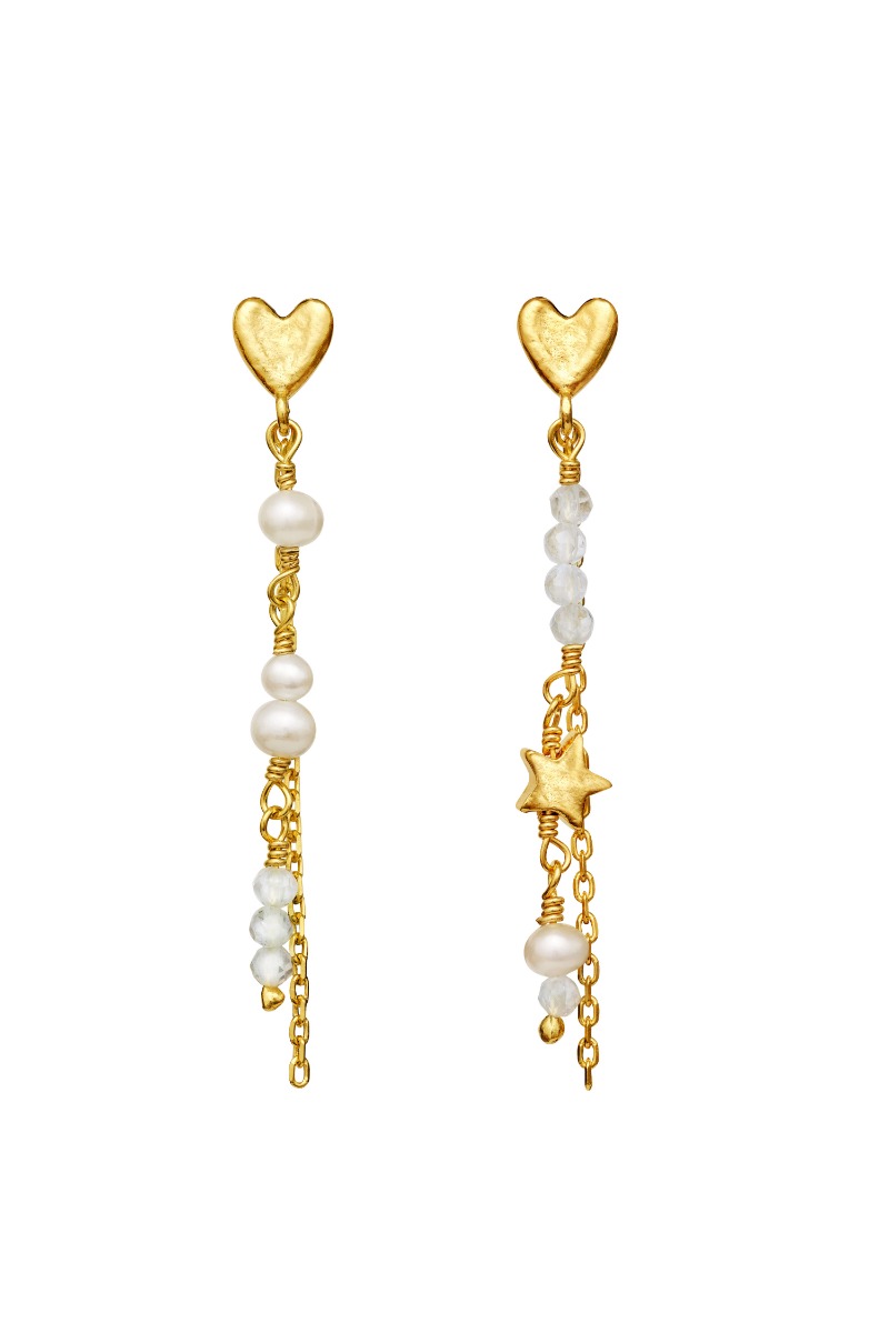 øreringe   Silma Earrings   Guld fra Maanesten