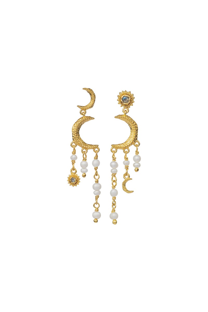 øreringe   Astrea Earrings   Guld fra Maanesten