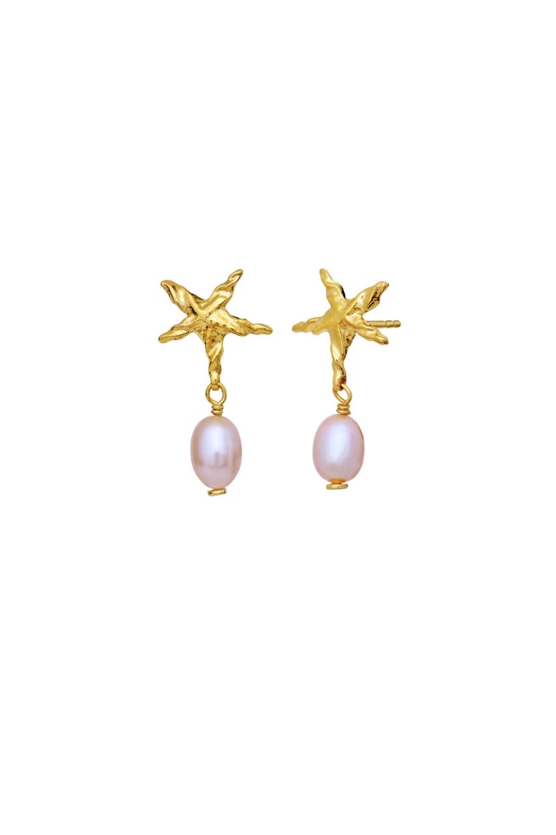 øreringe   Sandie Earrings   Guld fra Maanesten