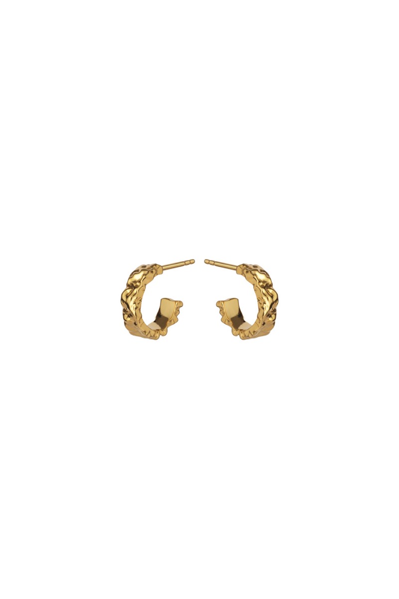 øreringe   Aio Petite Earrings   Guld fra Maanesten