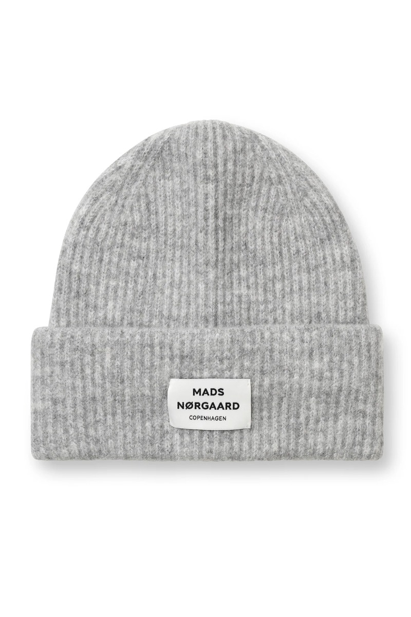 Hue   Tosca Anju Hat   Light Grey Melange fra Mads Nørgaard