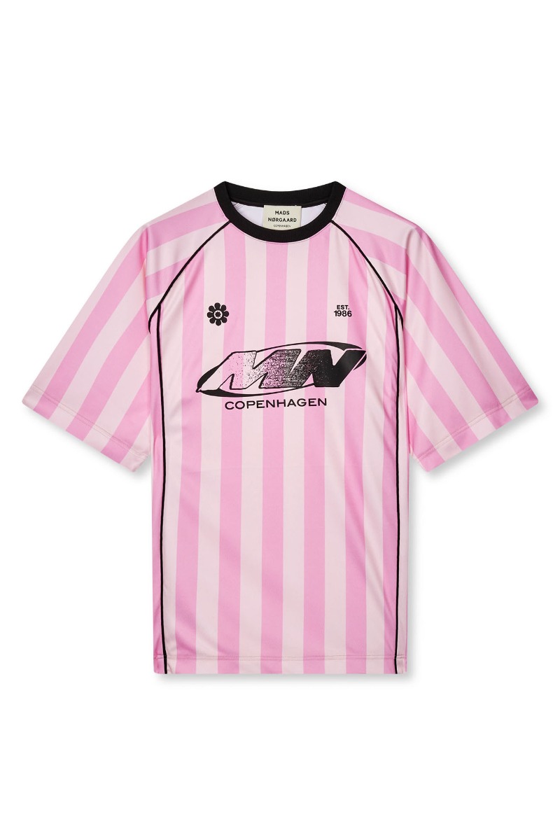 T Shirt   Shiny Sport Manna Tee   Begonia Pink Blushing Bride (levering Midt Maj) fra Mads Nørgaard
