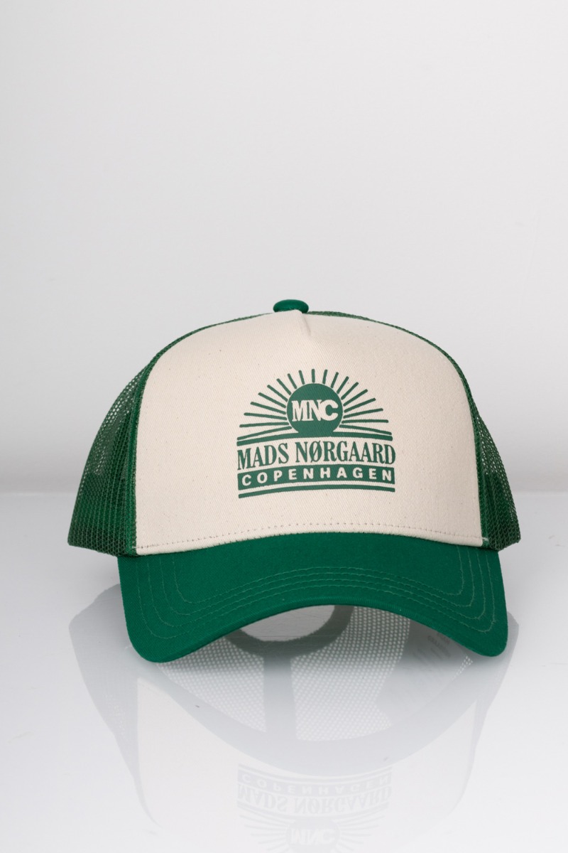 Kasket    Recy Twill Trucker Cap   Verdant Green fra Mads Nørgaard