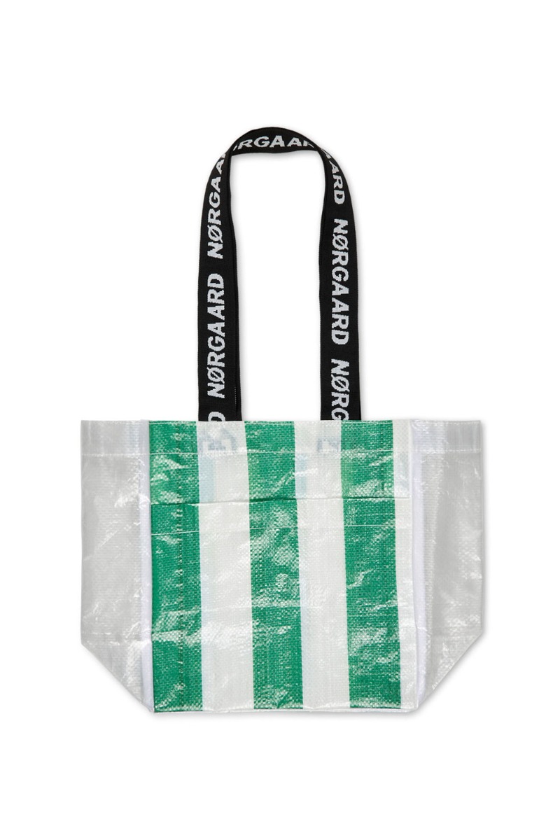 Taske   Laundrette Mirca Bag   Classic Green White fra Mads Nørgaard
