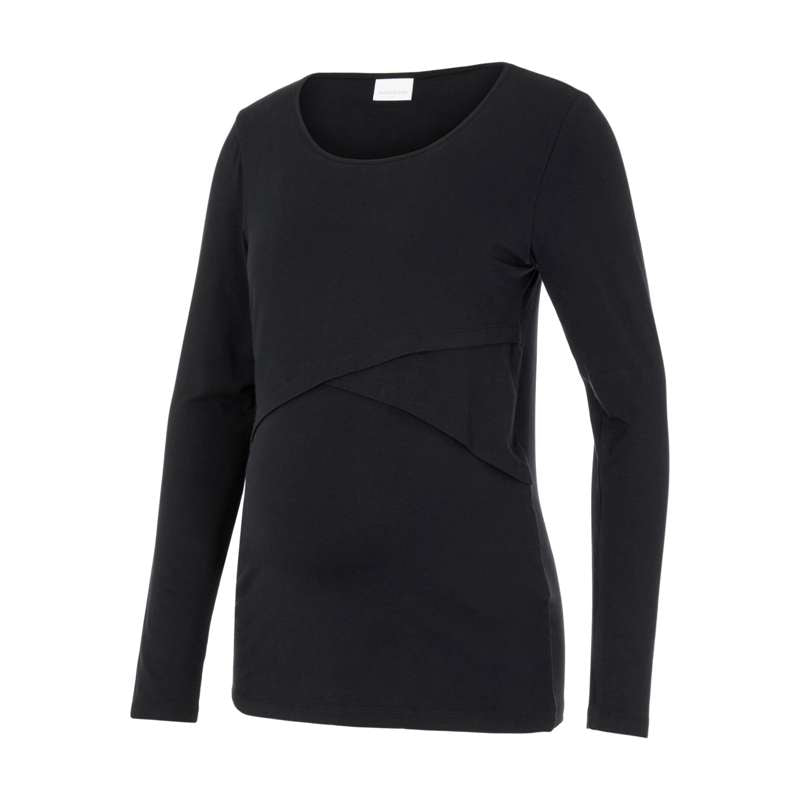 Mlcamma June Gravid  Og Ammebluse   Sort fra Mamalicious