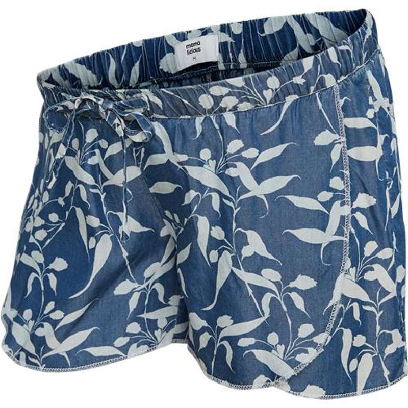 Juliana Woven Graviditetsshorts   Denimblå fra Mamalicious