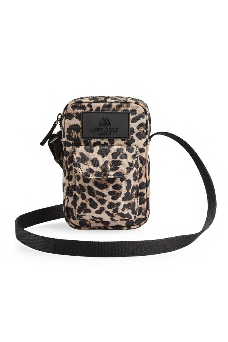 Taske   Darlambg Mini Cross. Bag, Mono   Leopard fra Markberg