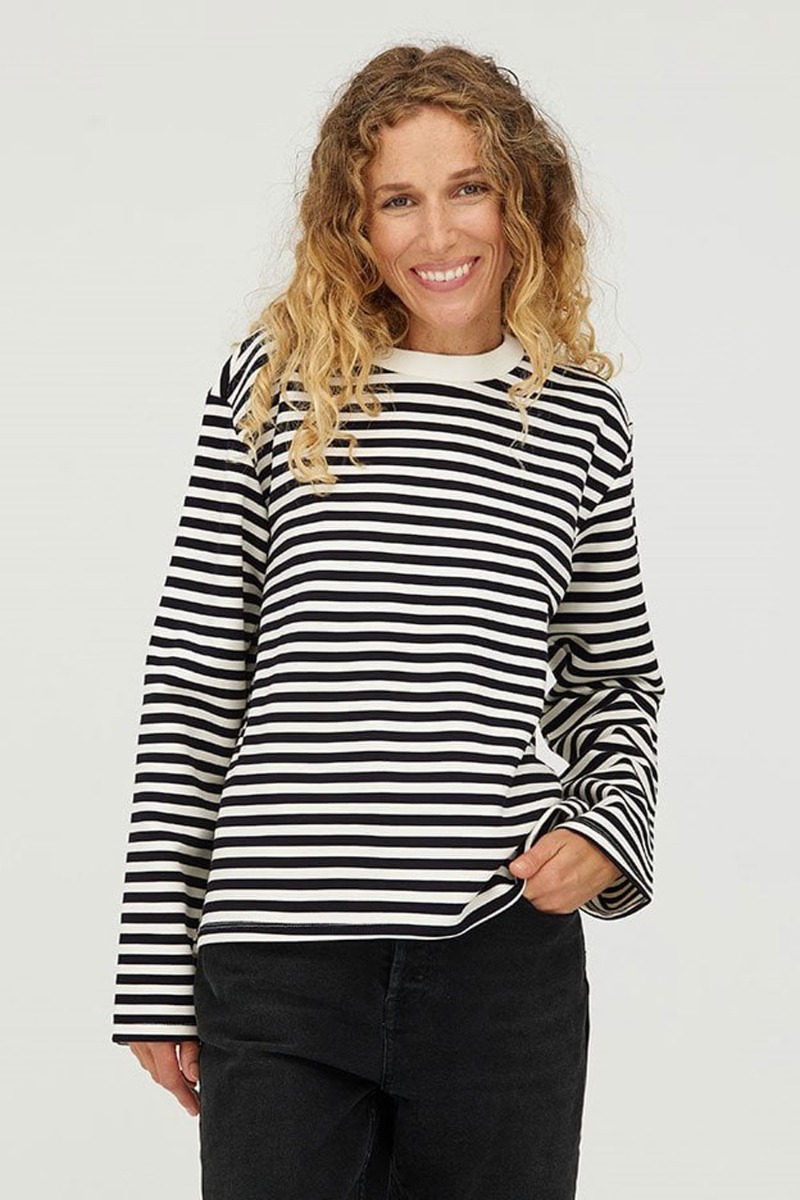 Bluse   Celia M   Night Sky Sugar Stripe fra Mbym