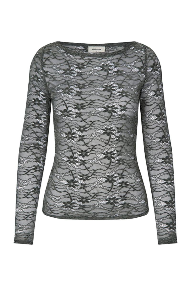 Bluse   Tildemd Top   Harbor Green fra Modström