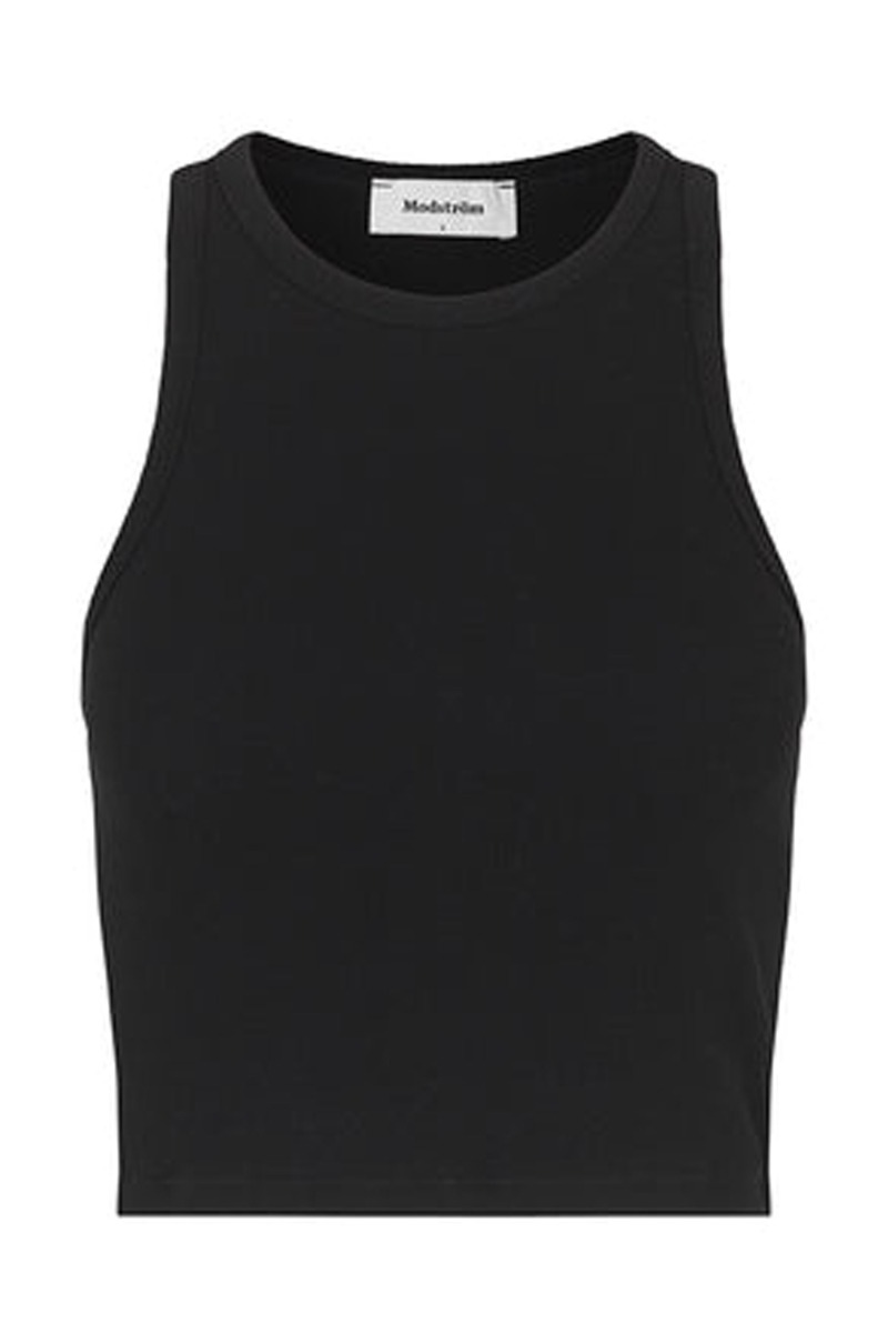 Top   Igor Crop Top   Black fra Modström