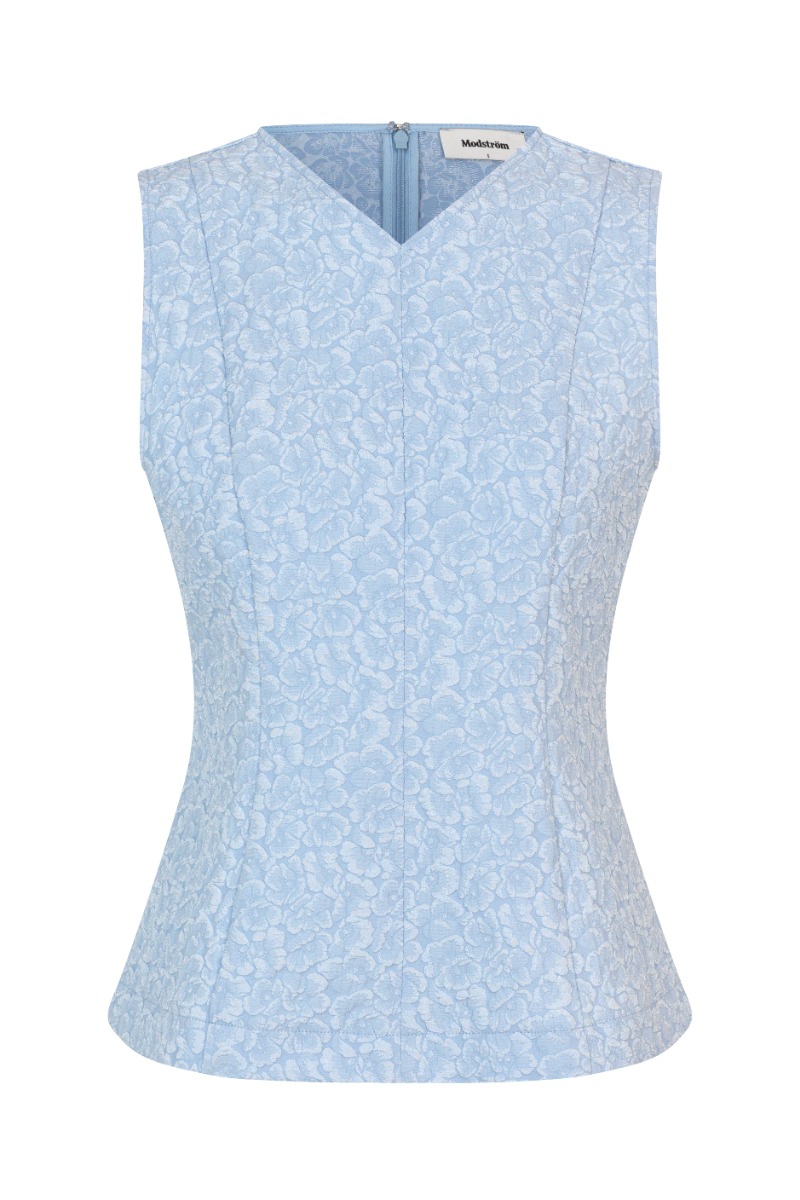 Top   Hollis Top   Cashmere Blue fra Modström