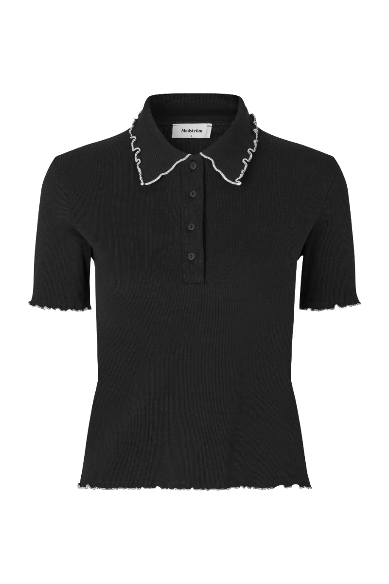 T Shirt   Magdalone Polo   Black fra Modström