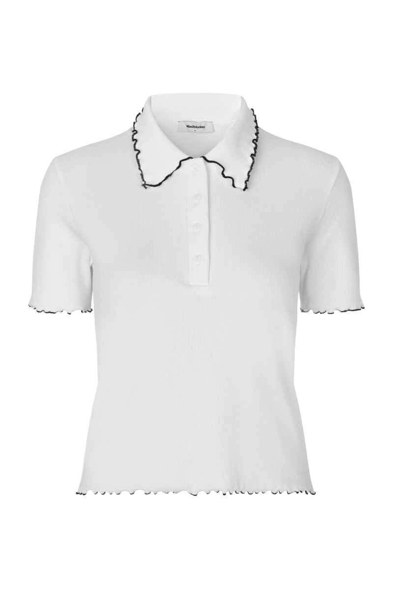 Top   Magdalonemd Polo   Soft White fra Modström