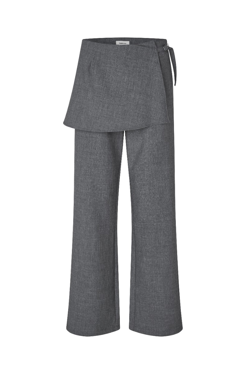 Bukser   Mikkeline Pants   Dark Grey Melange fra Modström
