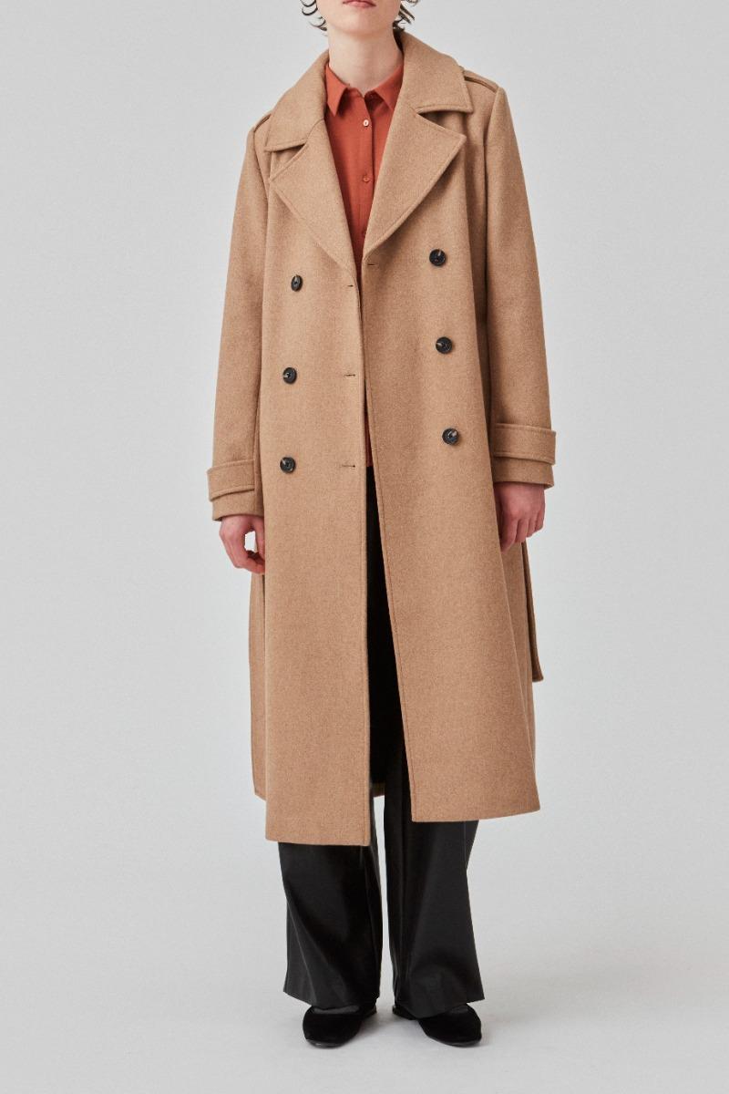 Jakke   Shaymd Coat   Brown Sugar fra Modström