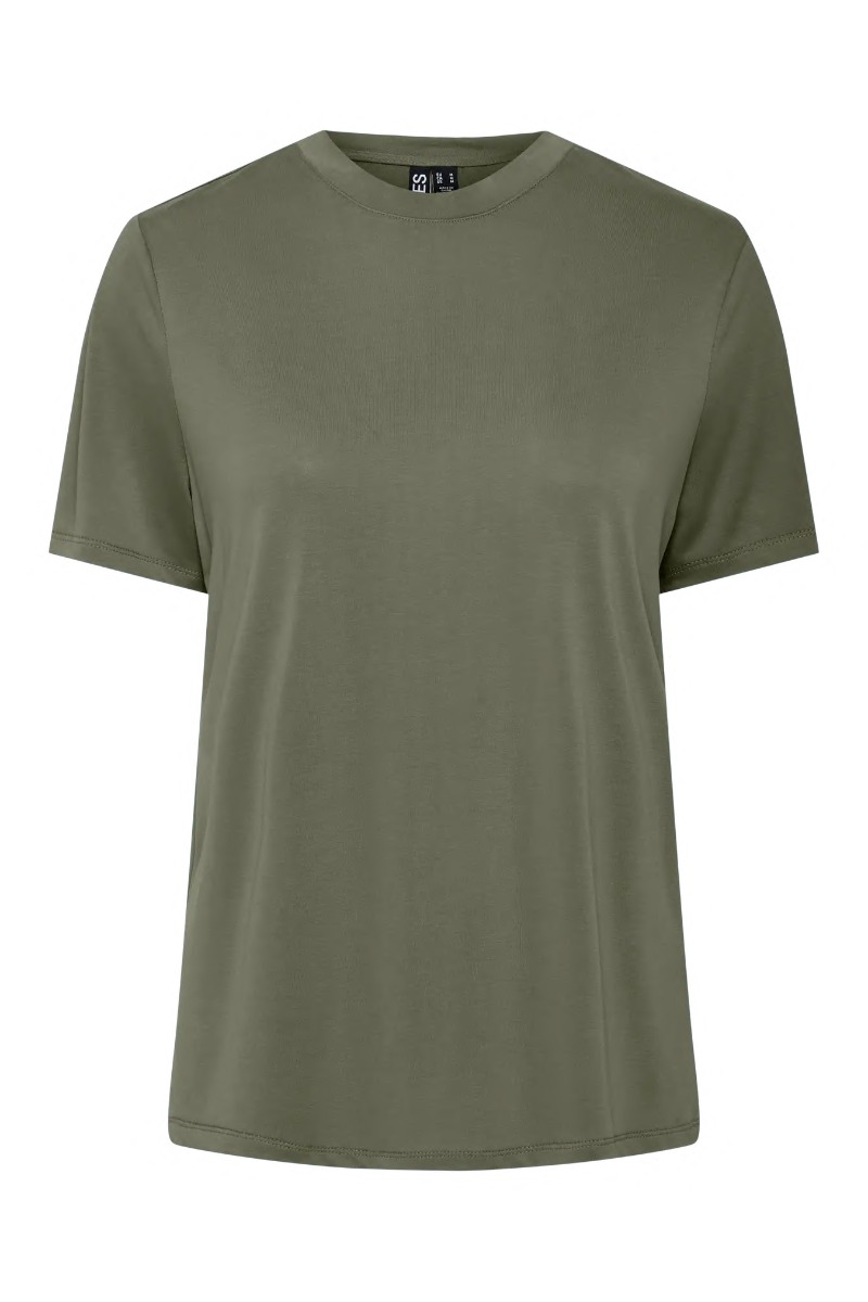 T Shirt   Anora Ss Tee   Deep Lichen Green fra Pieces
