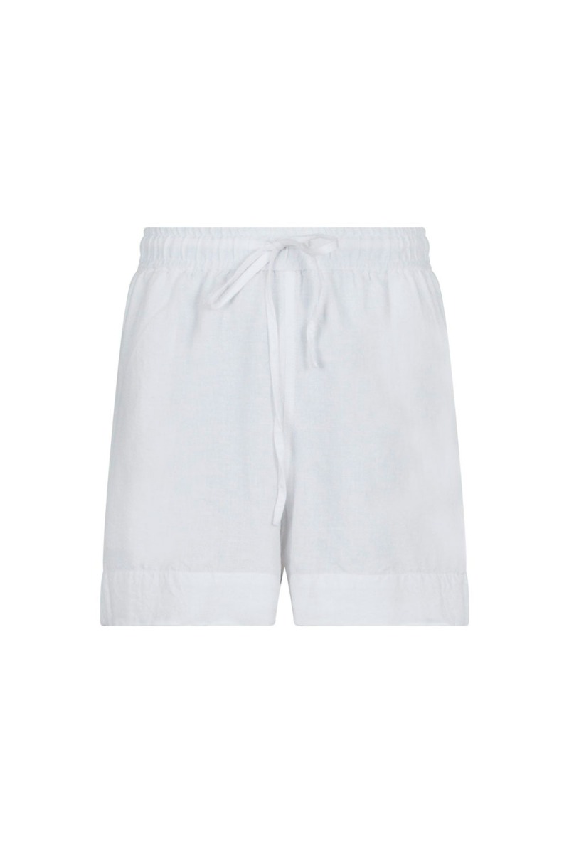 Shorts   Shea Linen Shorts   White fra Neo Noir