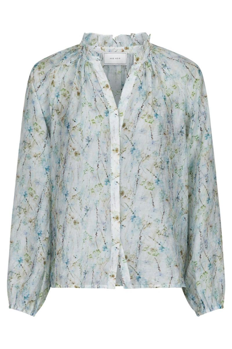Bluse   Cobie Whispering Blooms Blouse   Light Blue fra Neo Noir
