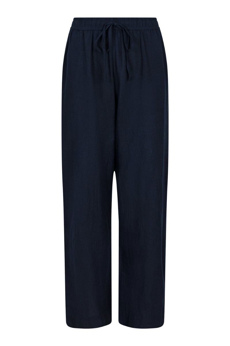Bukser   Sonar Linen Pants   Navy fra Neo Noir