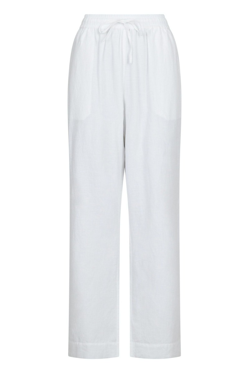 Bukser   Sonar Linen Pants   White fra Neo Noir
