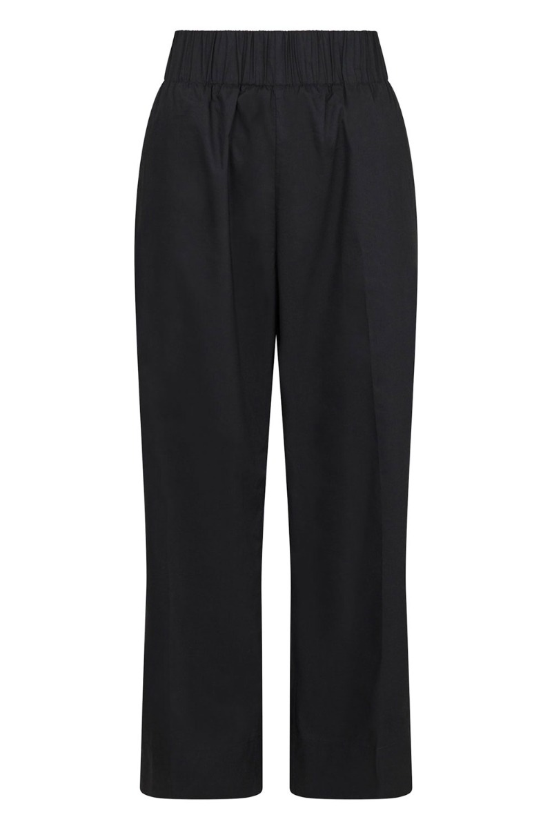 Bukser   Yana Poplin Pants   Black fra Neo Noir