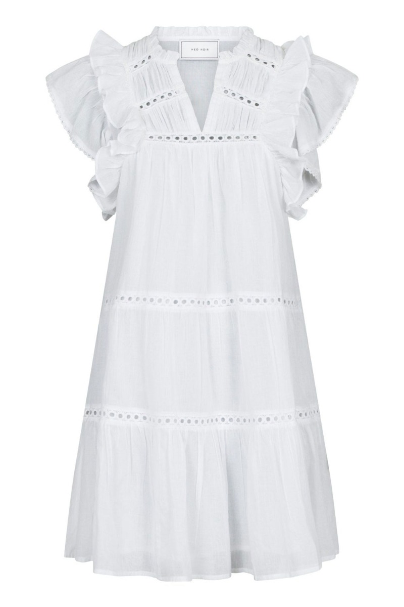 Kjole   Jamma S Voile Dress   White fra Neo Noir